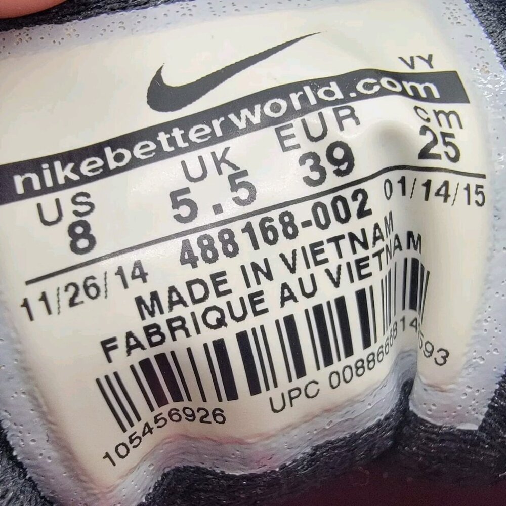 Women's Nike Air Dictate 2 Running Shoes 488168-002 Black Pink Size 8 - Picture 8 of 8